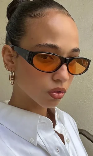 Vintage Oval Sunglasses Women New Trendy Punk Style Frame Eyewear Fashion Luxury Brand Designer Shades UV400 Gafas De Sol